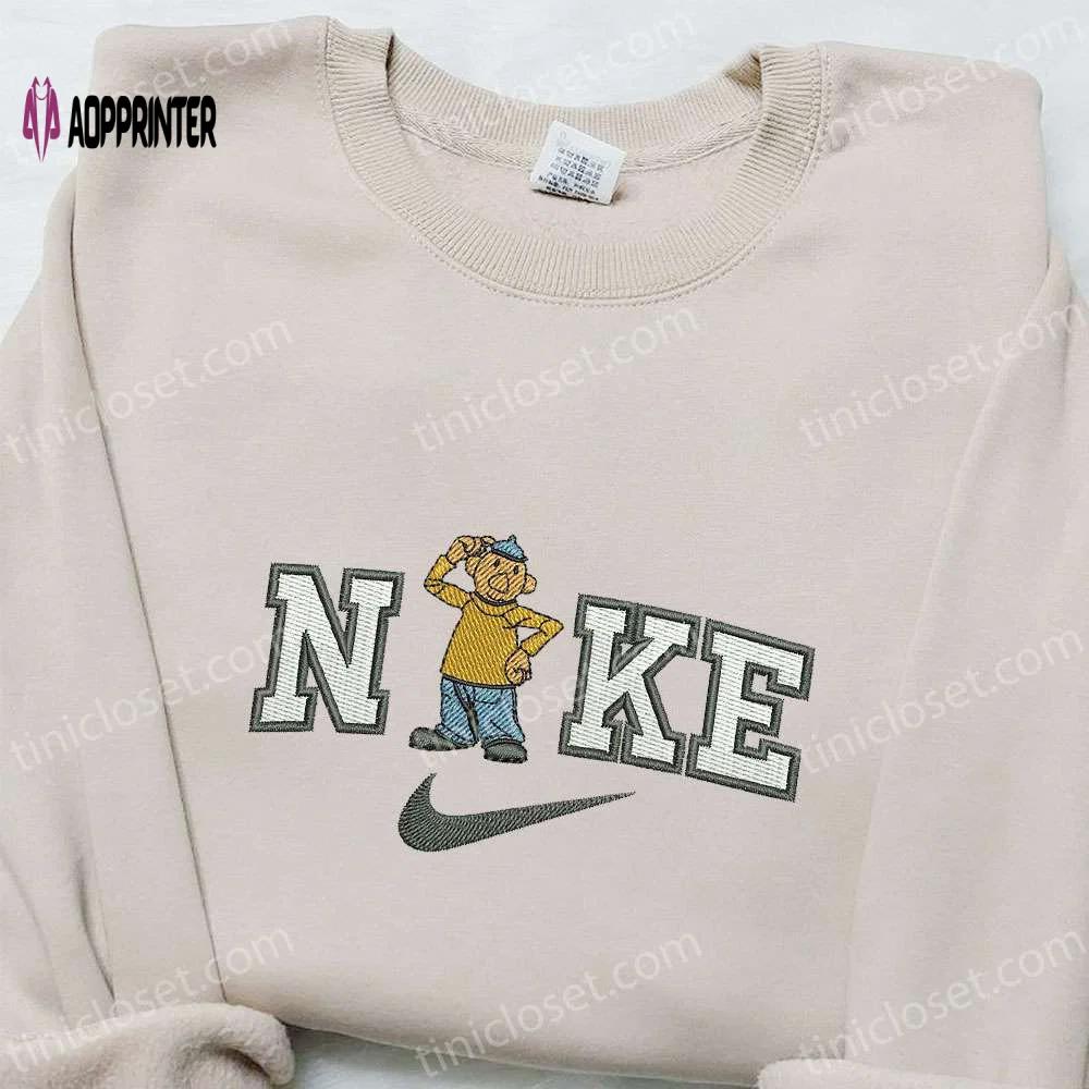Nike x pat cartoon embroidered hoodie & shirt: pat and mat inspired t-shirt Embroidered Shirt