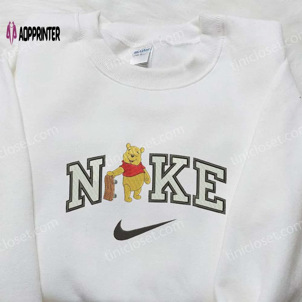 Nike x winnie the pooh embroidered sweatshirt: skate board inspired shirt Embroidered Shirt