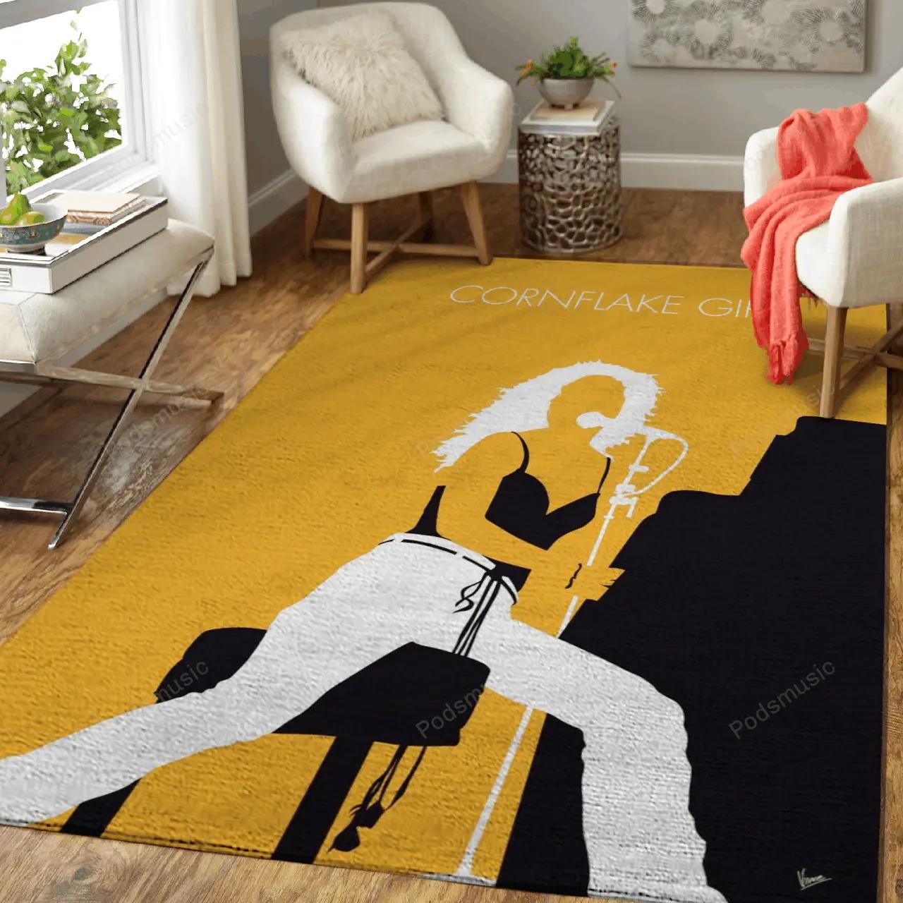 No094 my tori amos minimal music artwork minimal music artworks art for fans area rug living room carpet rug regtangle decor home decor Rectangle Rug