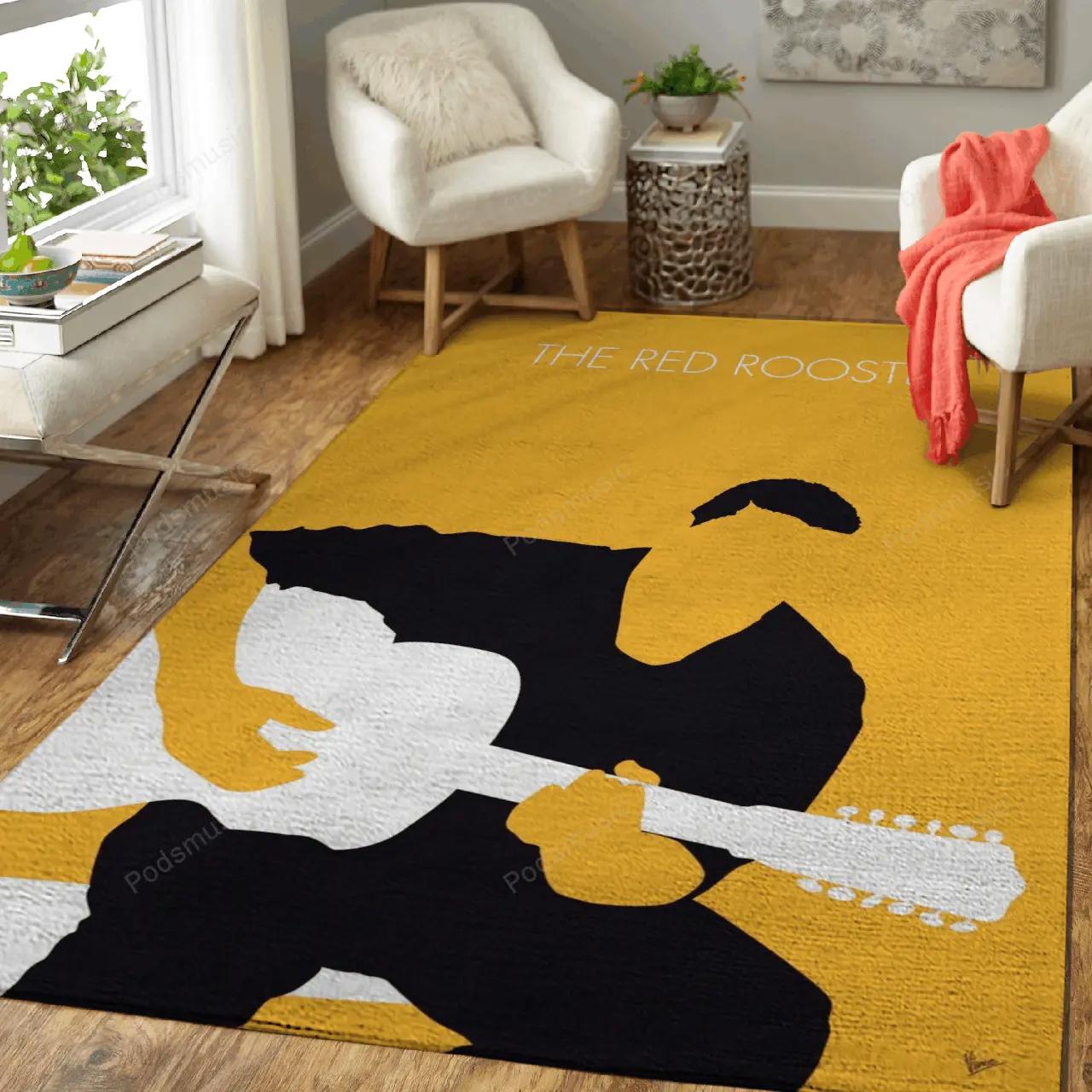 No124 my howlin wolf minimal music artwork minimal music artworks art for fans area rug living room carpet rug regtangle decor home decor Rectangle Rug