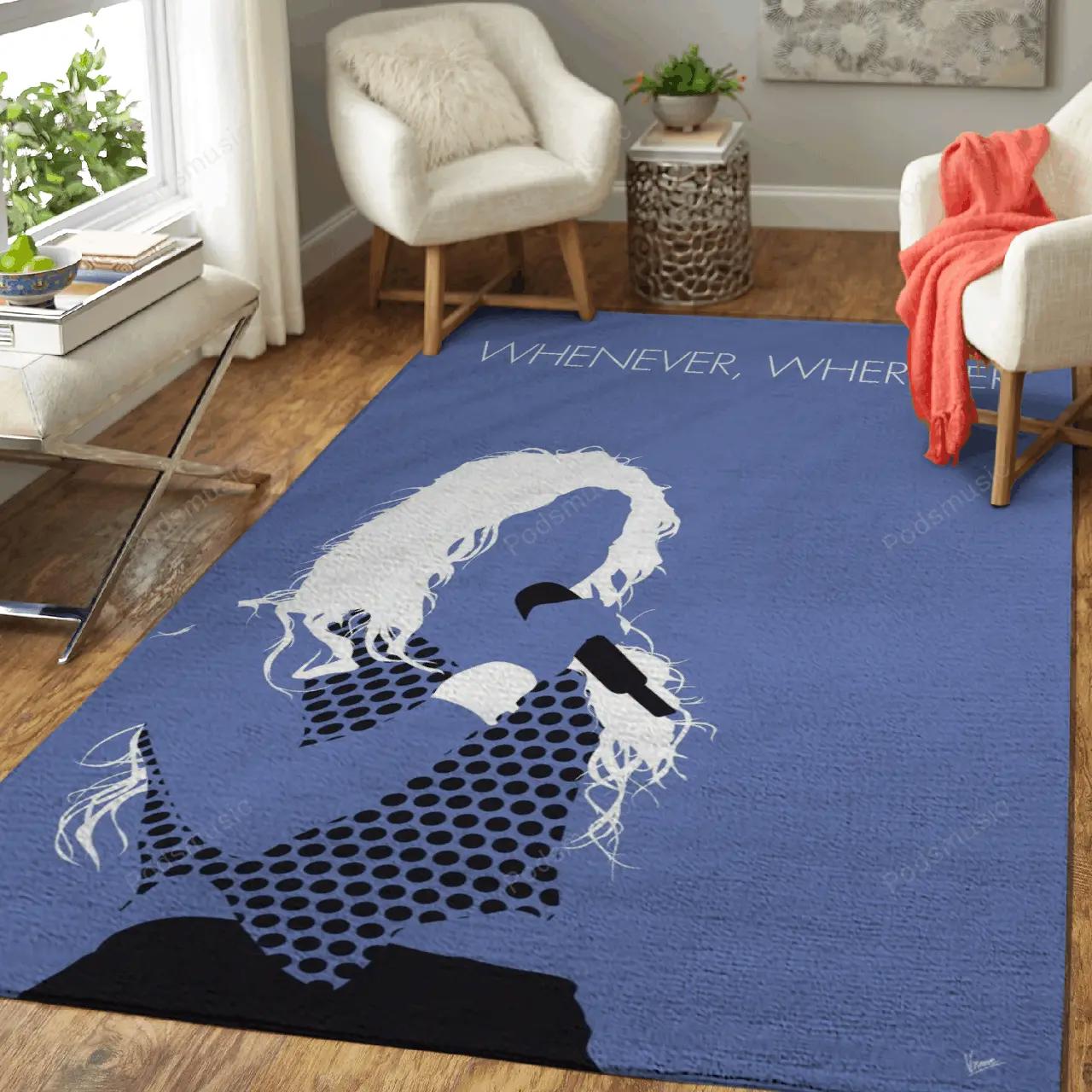 No168 my shakira minimal music artwork minimal music artworks art for fans area rug living room carpet rug regtangle carpet floor decor home decor Rectangle Rug