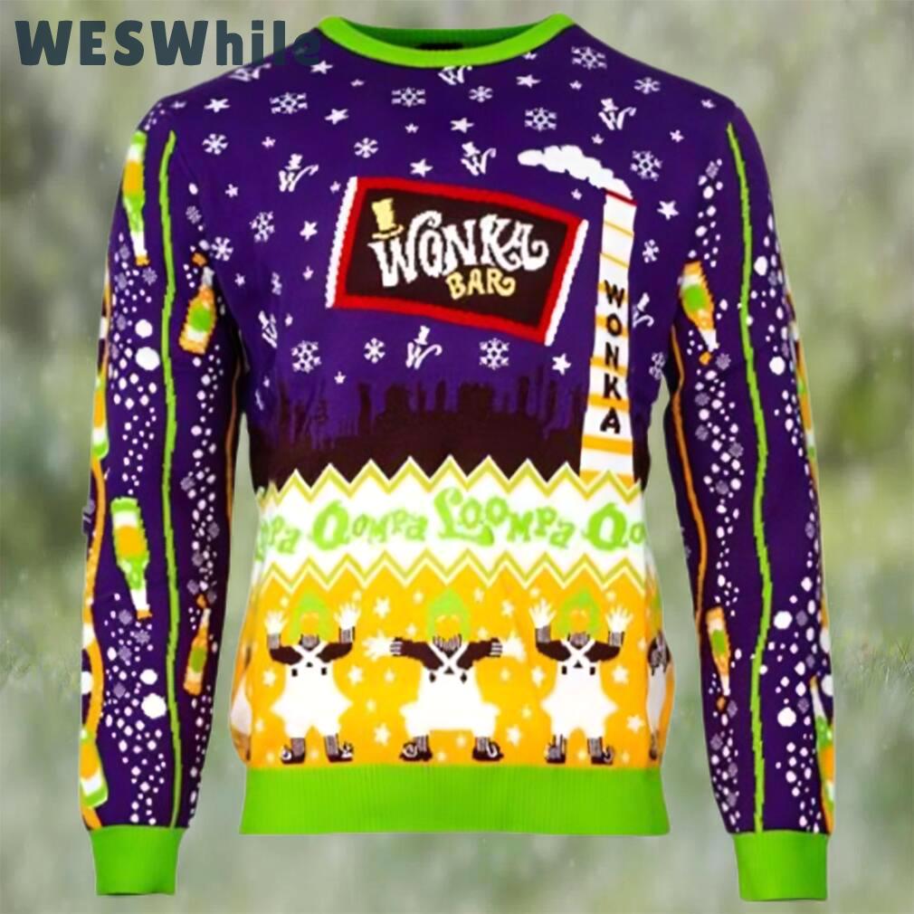 Official willy wonka and the chocolate factory ugly christmas sweater Christmas Ugly Sweater