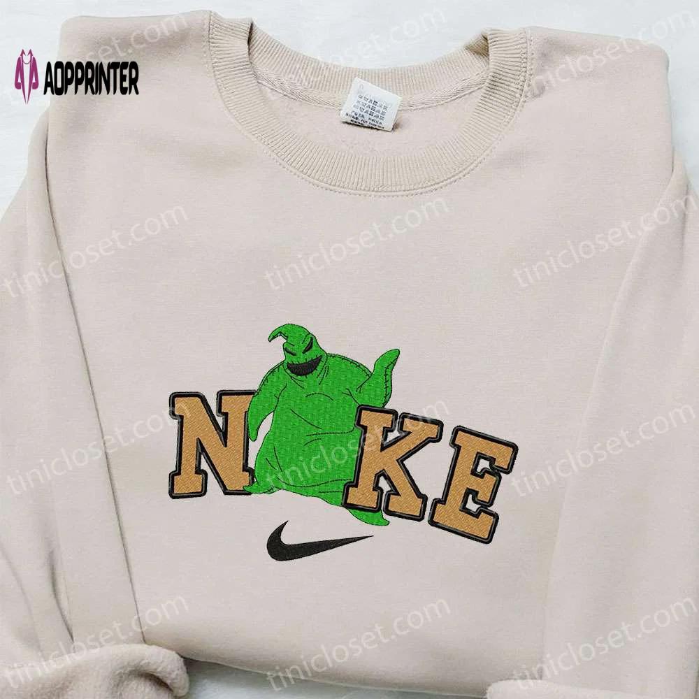 Oogie boogie x nike movie embroidered shirt – best halloween gift ideas Embroidered Shirt