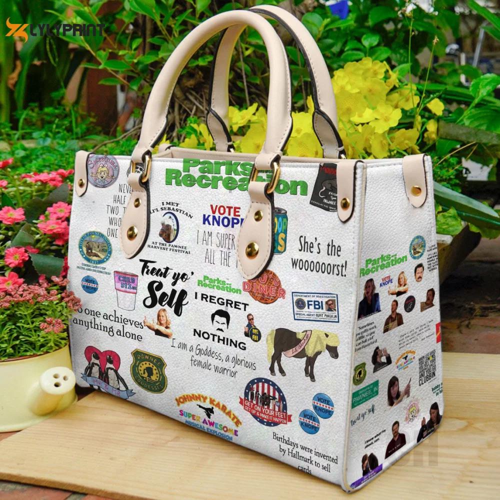 Parks and recreation leather bag for women gift 925 Women Leather Hand Bag
