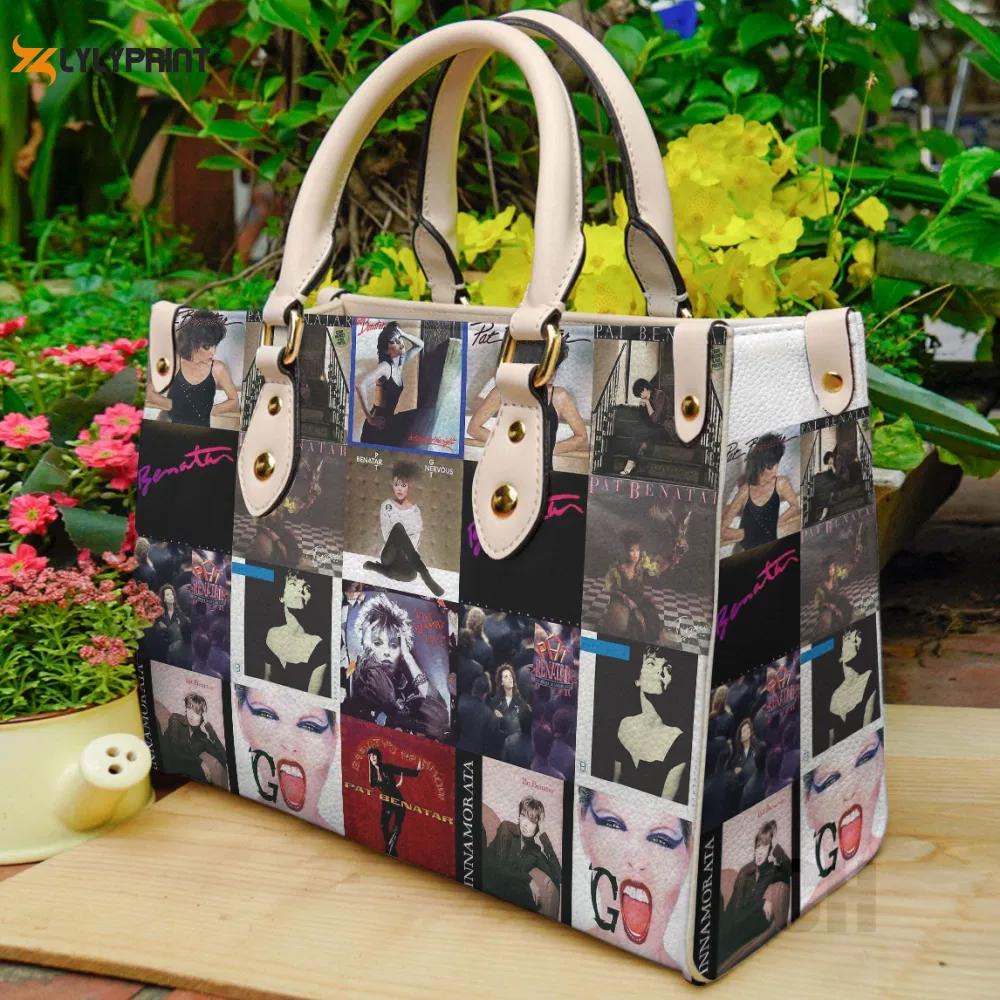 Pat benatar leather bag for women gift 3934 Women Leather Hand Bag