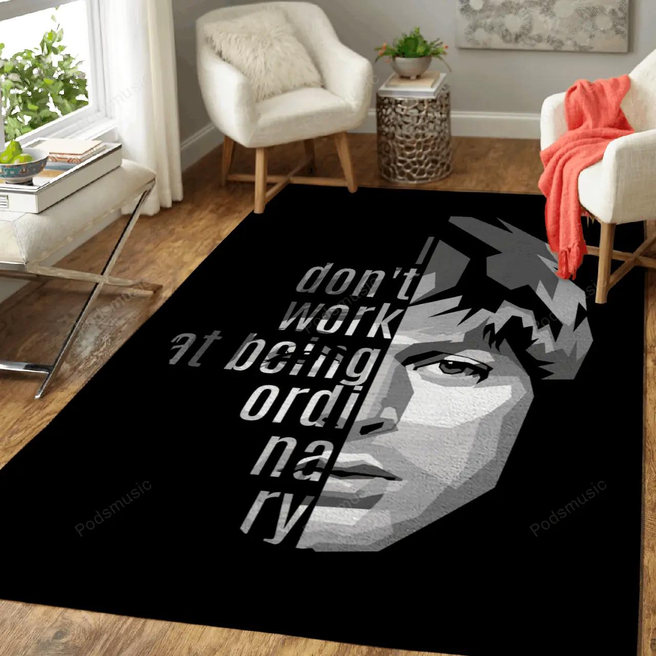 Paul mc cartney quotes music art for fans area rug living room carpet rug regtangle carpet floor decor home decor Rectangle Rug
