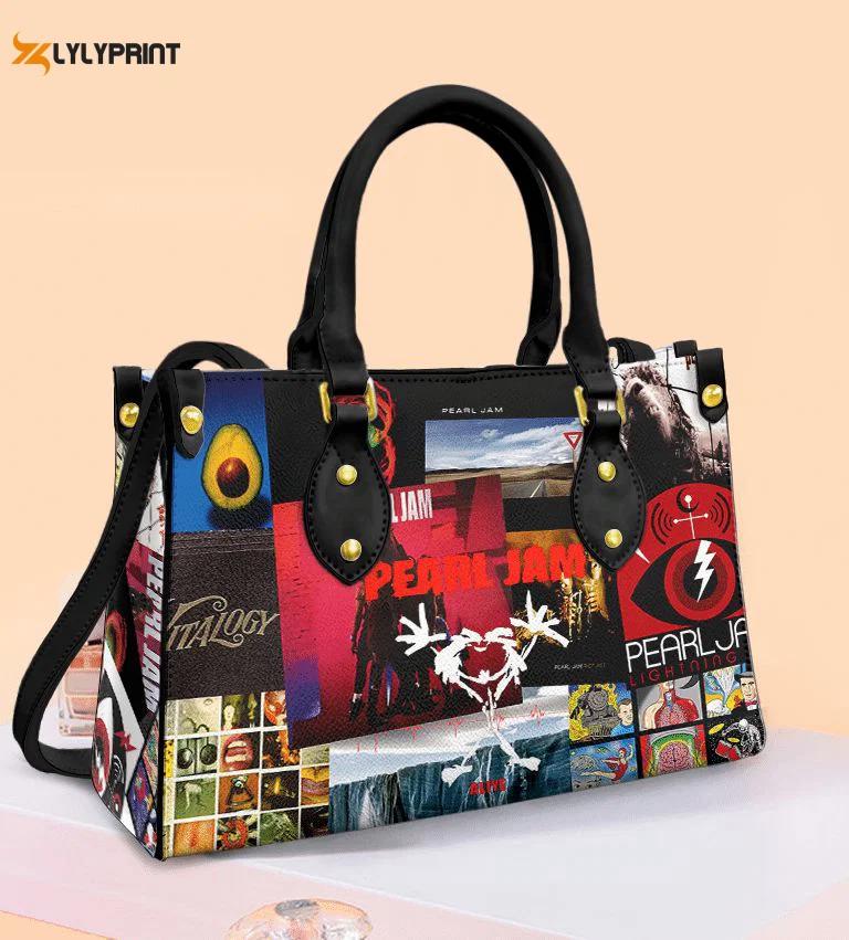 Pearl jam leather handbag for women gift 2487 Women Leather Hand Bag