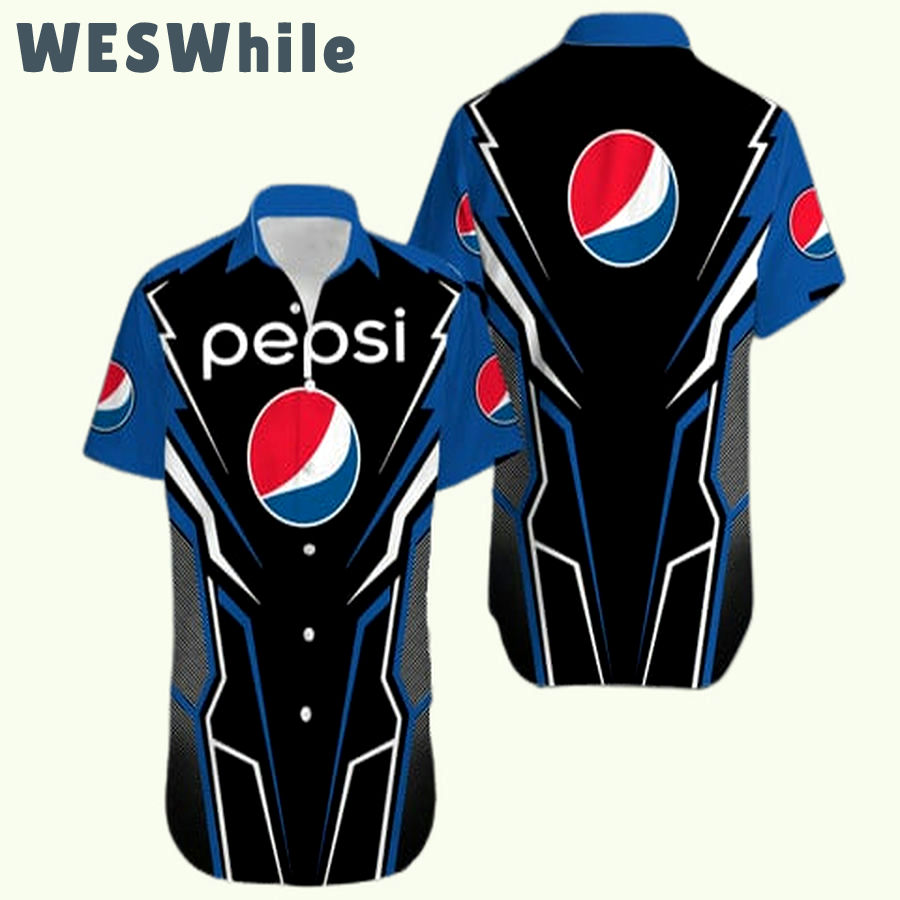Pepsi uniform hawaiian shirt Hawaii Shirt Shorts & Flip Flops