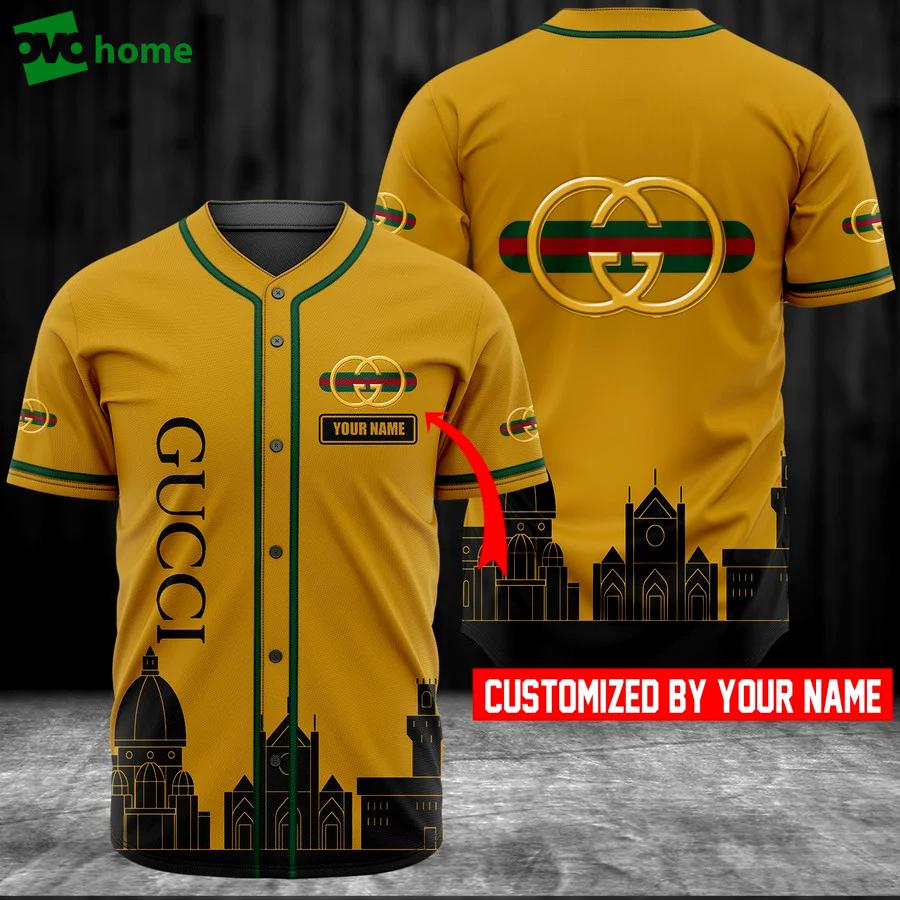 Personalized gucci baseball jersey shirt luxury clothing clothes sport outfit for men women hot 2023 Baseball Jersey Shirt