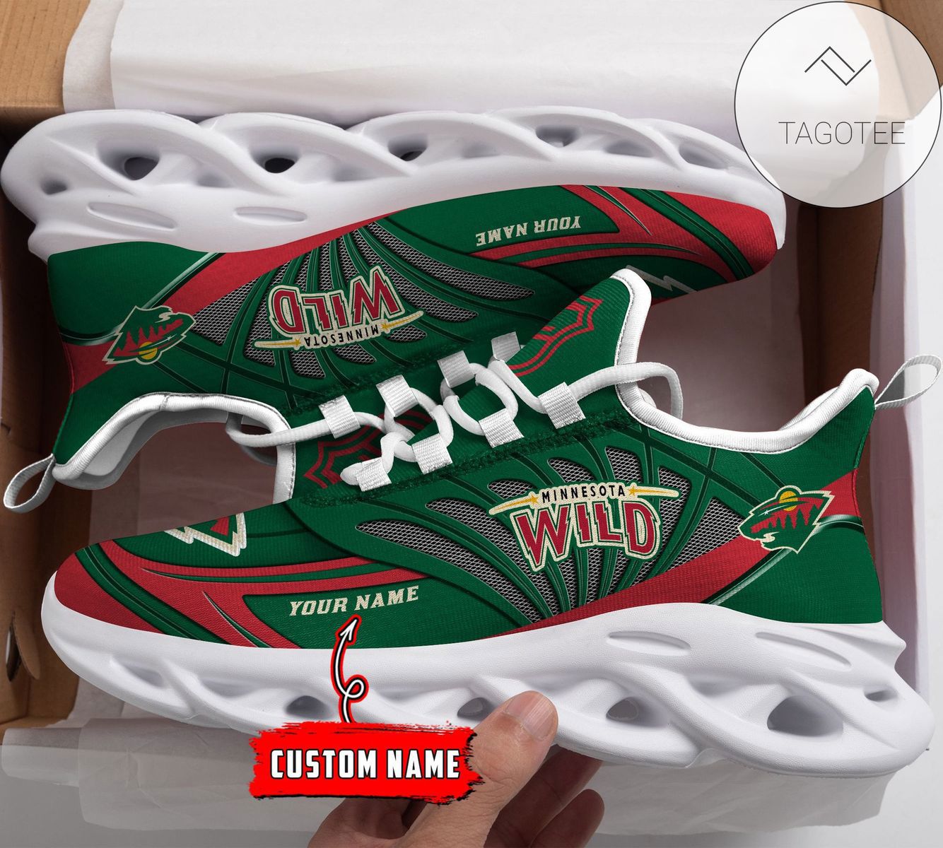 Personalized minnesota wild shoes max soul chunky sneakers Max Soul Shoes