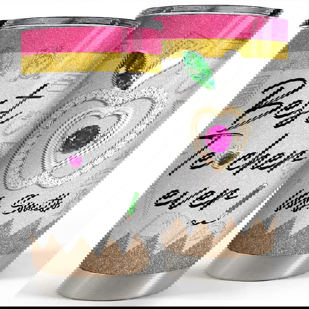 Personalized teacher tumbler best teacher ever jewelry art for teacher Personalized Tumbler