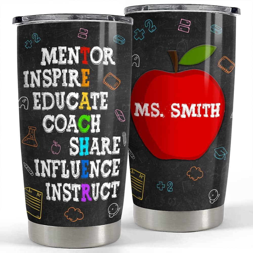 Personalized teacher tumbler teacher appreciation gift ideas Personalized Tumbler