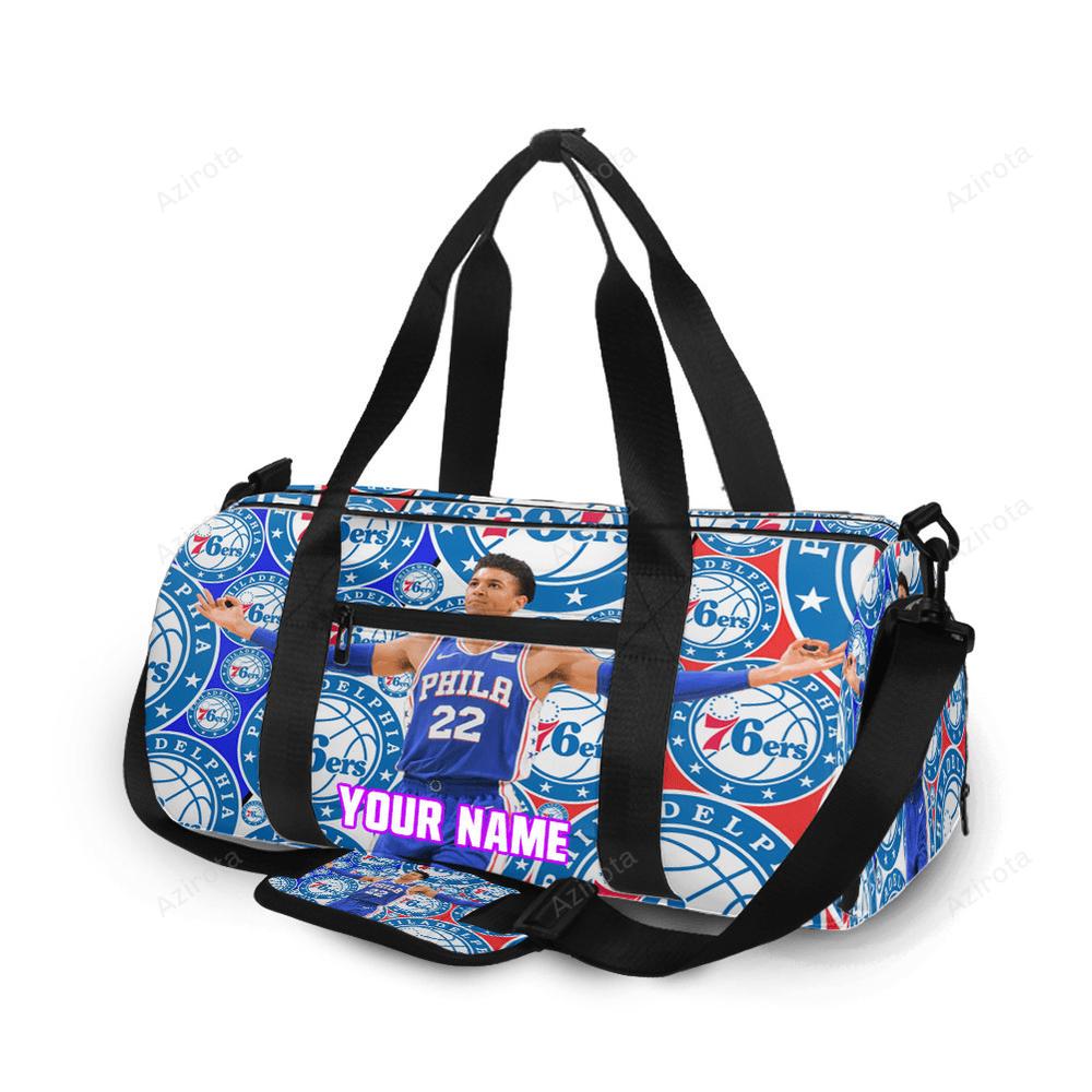 Philadelphia 76ers matisse thybullepersonalized name travel bag gym bag 2223 Travel Bag