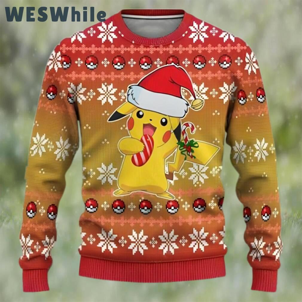 Pokemon christmas sweater pikachu best ugly christmas sweaters gift for christmas Christmas Ugly Sweater