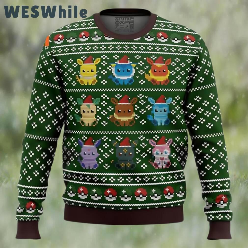 Pokemon eevee eeveelutions ugly christmas sweater Christmas Ugly Sweater