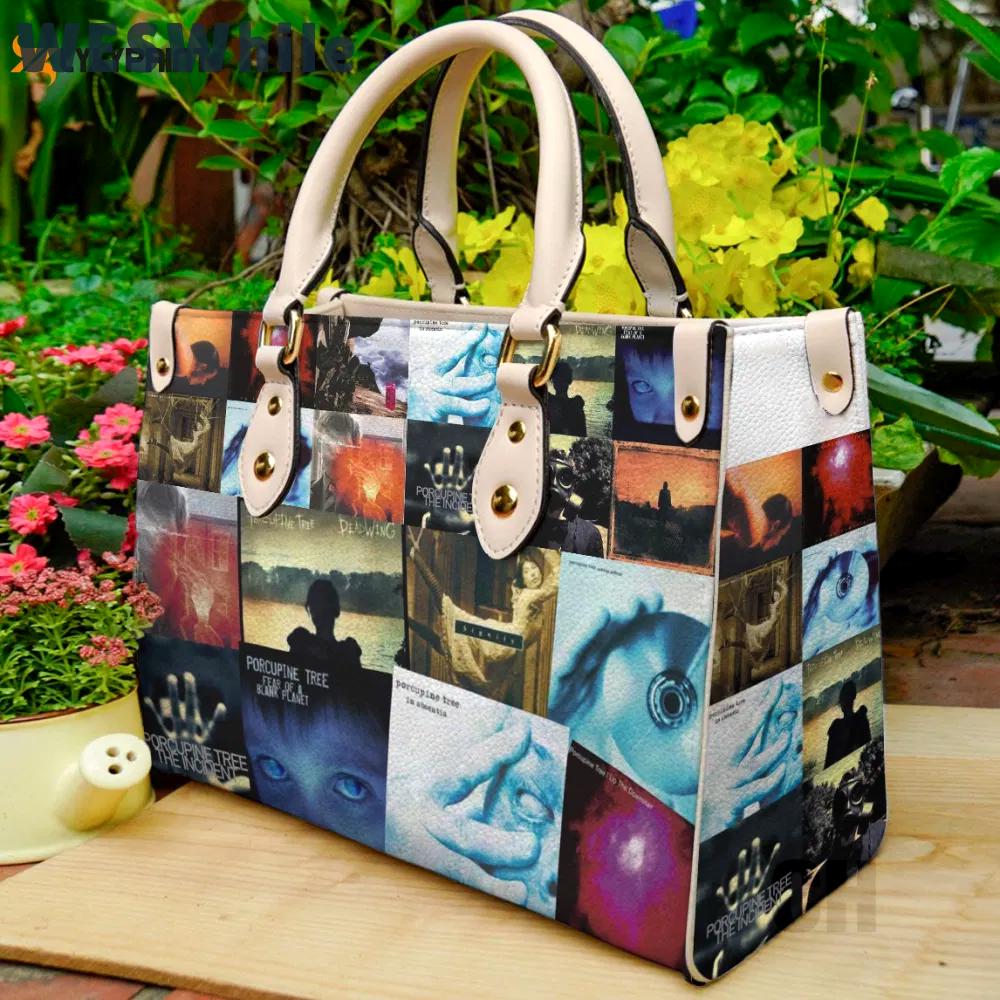 Porcupine tree leather bag for women gift 934 Women Leather Hand Bag