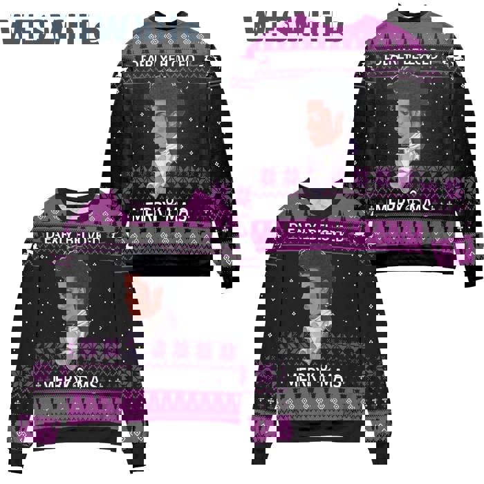 Prince dearly beloved merry christmas ugly christmas sweater ? black  hot 2024 style 194 Christmas Ugly Sweater