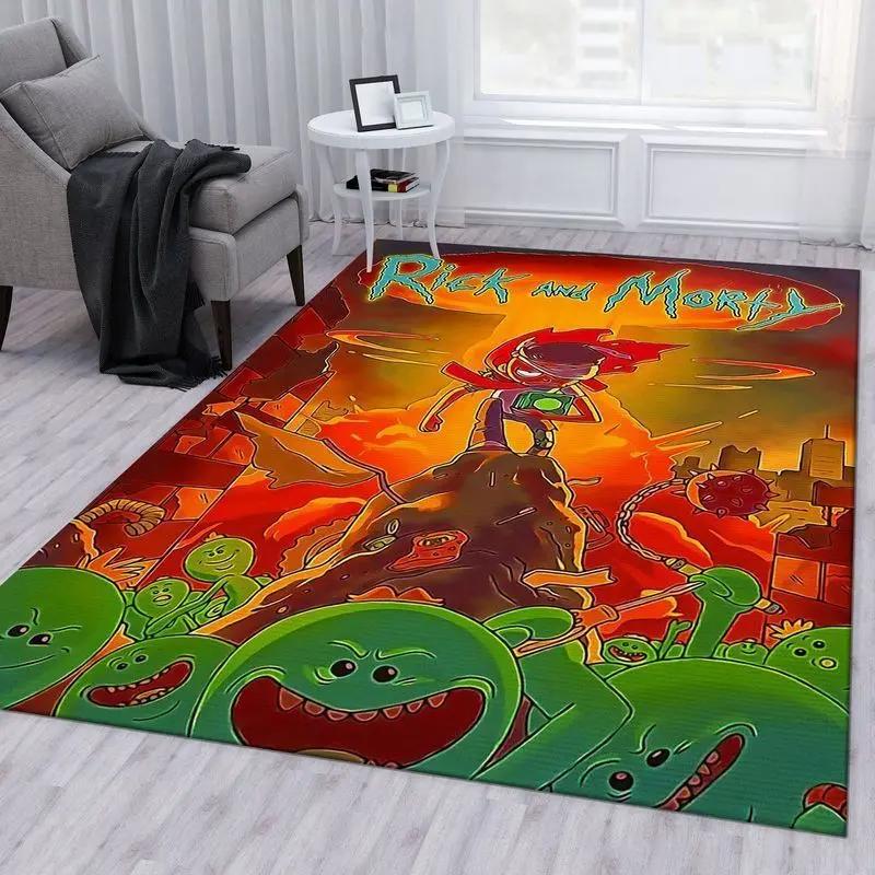 Rick and morty 127 area rug living room and bed room rug rug regtangle carpet floor decor home decor Rectangle Rug