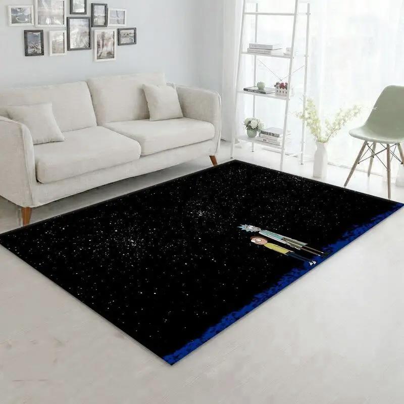 Rick and morty 9 area rug living room and bed room rug rug regtangle carpet floor decor home decor Rectangle Rug