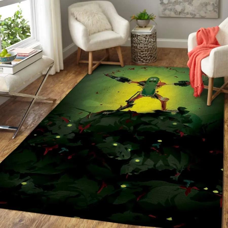 Rick and mortypickle rick area rug living room rug home decor movie ofd 1910261 Rectangle Rug