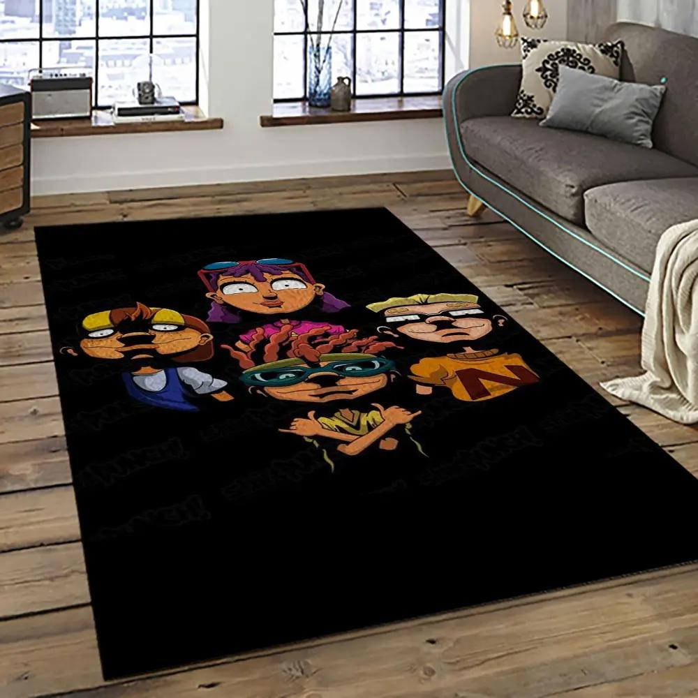 Rocket power action cartoon retangle carpet area rug home decor best gift for fan and friends rp19 Rectangle Rug
