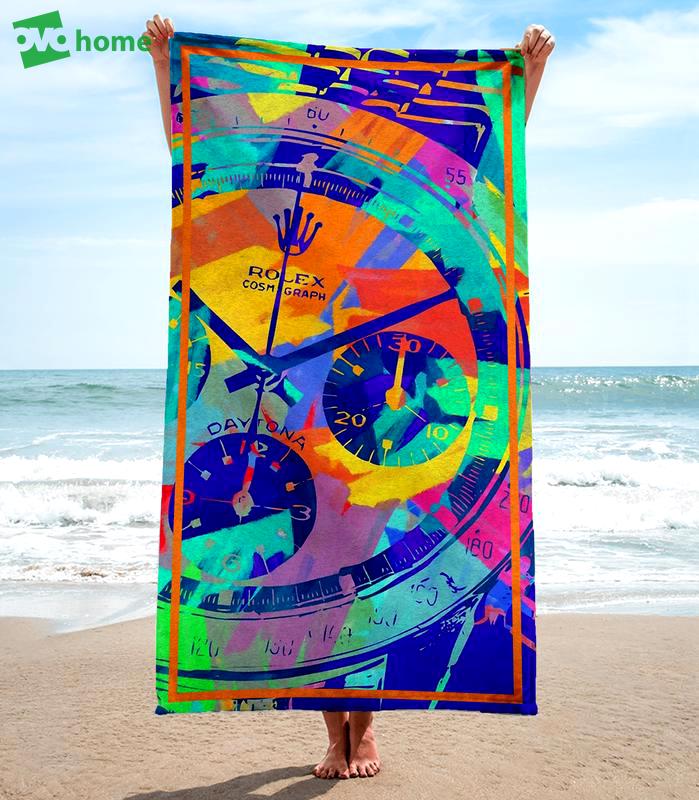 Rolex soft cotton bath large beach towel hot 2023 item fashion Beach Towel