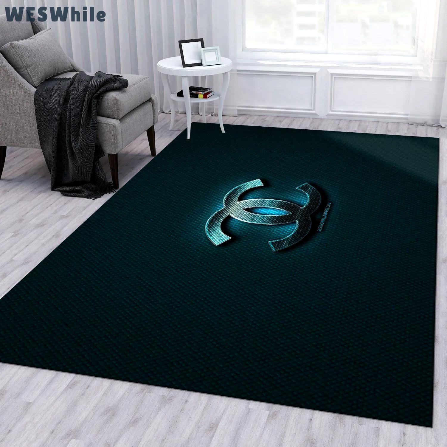Rugs in living room and bedroom - Chanel area rug living room rug family gift floor mats keep warm in winter Rectangle Rug