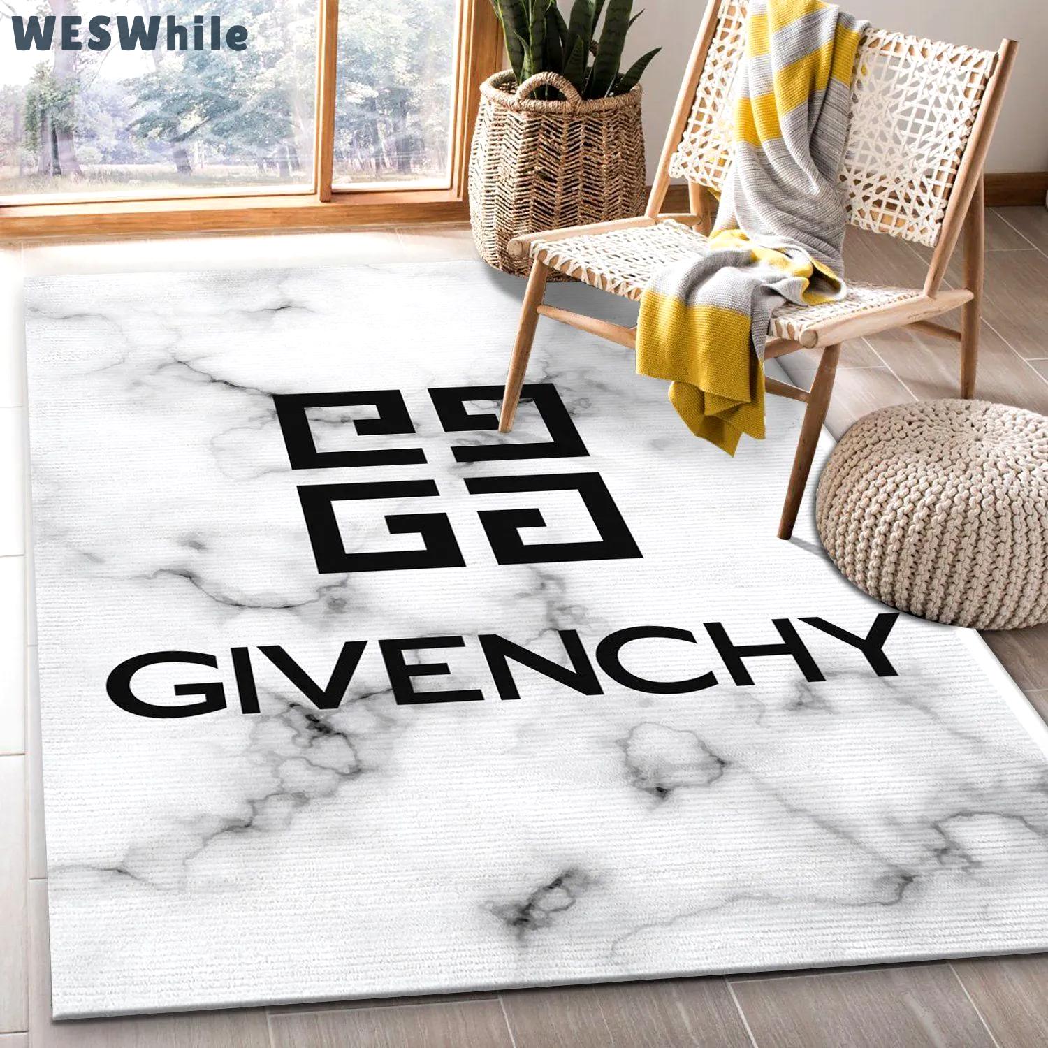 Rugs in living room and bedroom - Givenchy rug fashion brand rug floor decor home decorations Rectangle Rug