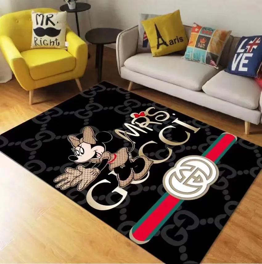 Rugs in living room and bedroom - Gucci minnie mouse disney luxury area rug for living room bedroom carpet home decorations mat type 1 Rectangle Rug