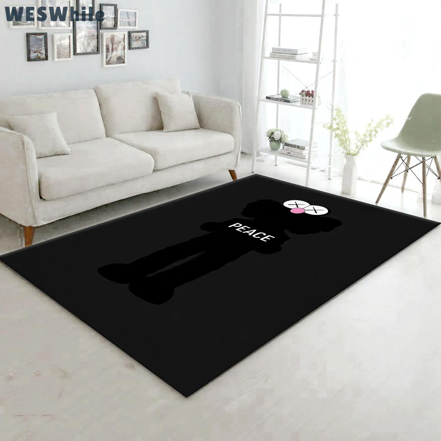 Rugs in living room and bedroom - Kaws area rugs fashion brand rug floor decor home decorations Rectangle Rug