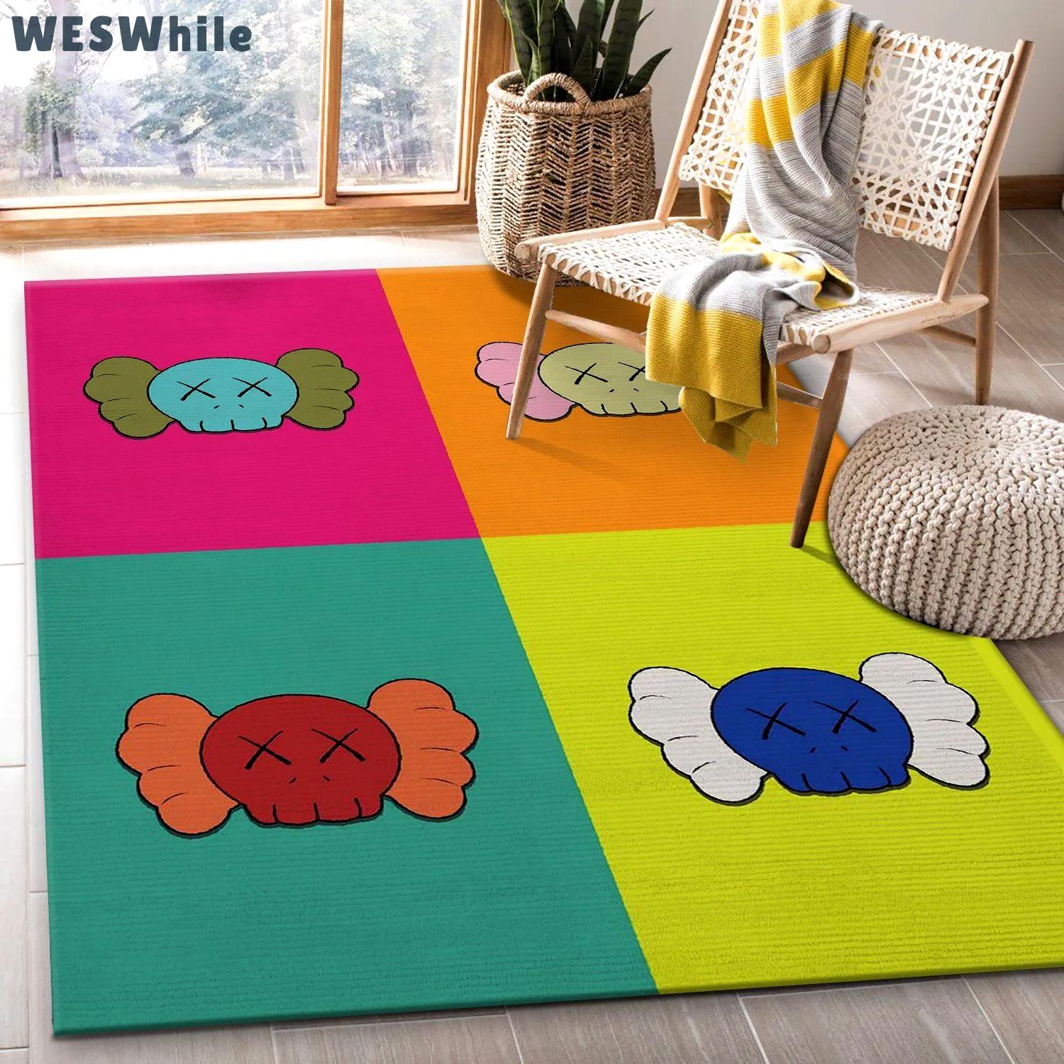 Rugs in living room and bedroom - Kaws area rugs living room rug christmas gift floor mats keep warm in winter Rectangle Rug