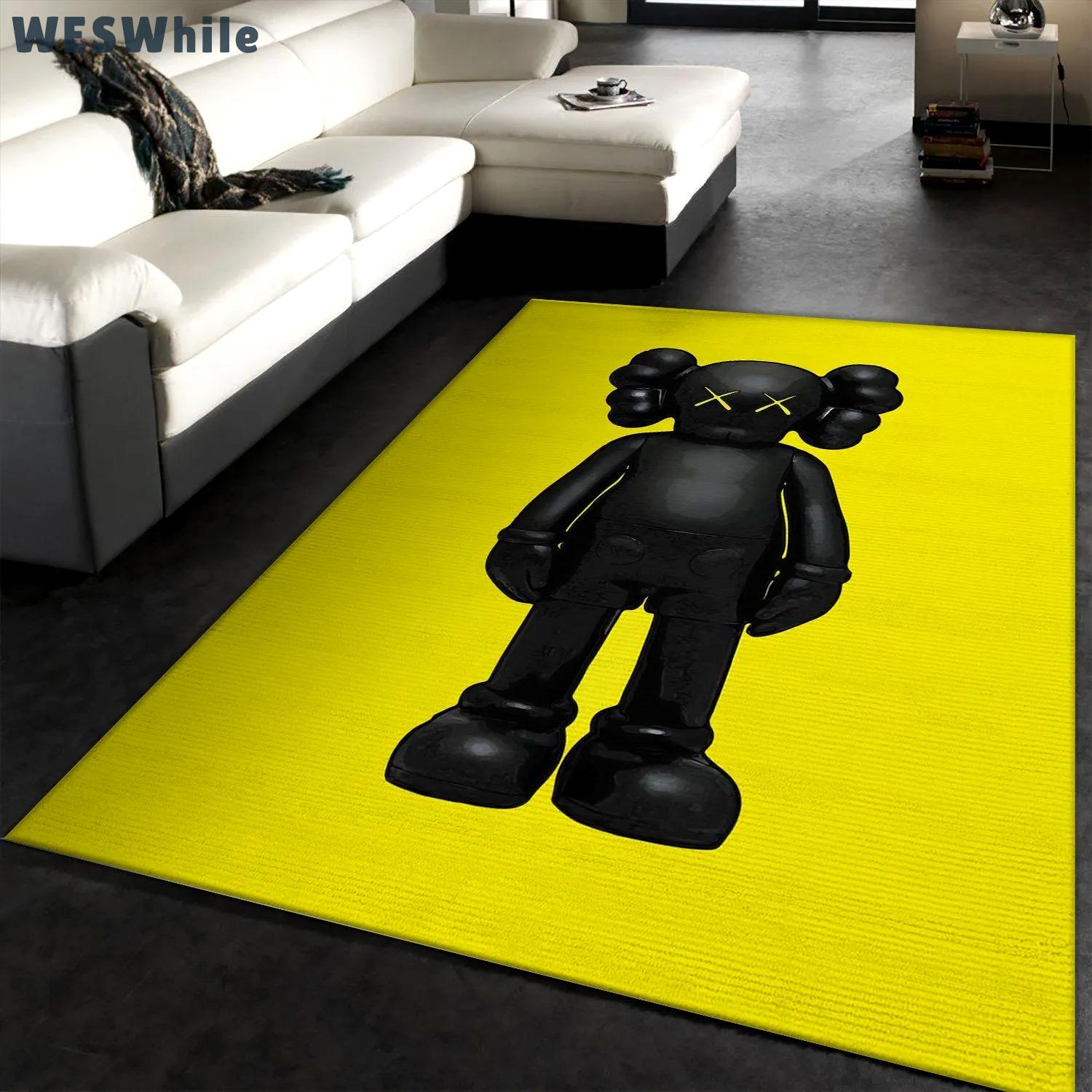 Rugs in living room and bedroom - Kaws companion area rug living room rug carpet christmas gift floor mats keep warm in winter Rectangle Rug