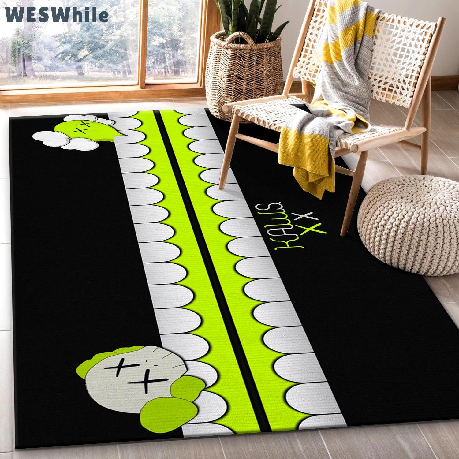 Rugs in living room and bedroom - Kaws ver5 area rug living room rug christmas gift us decor Rectangle Rug