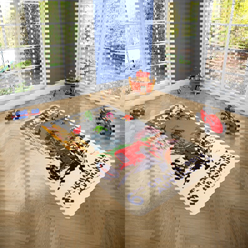 Rugs in living room and bedroom 1934 monaco grand prix rug - vintage racing area rug - race fan gift- formula 1 racing rug- fine art rug- car race rug- retro racing carpet Rectangle Rug