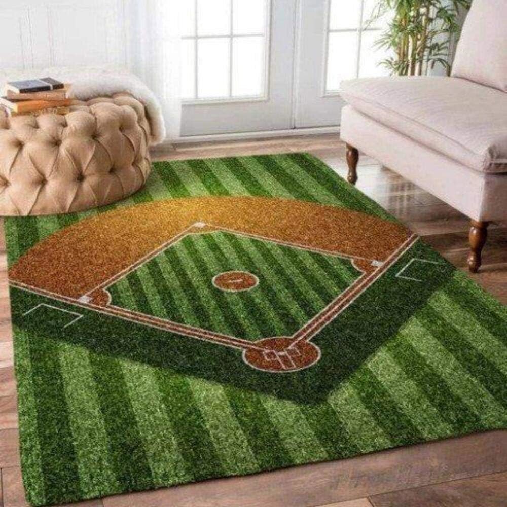 Rugs in living room and bedroom baseball area rugs living room carpet floor decor Rectangle Rug