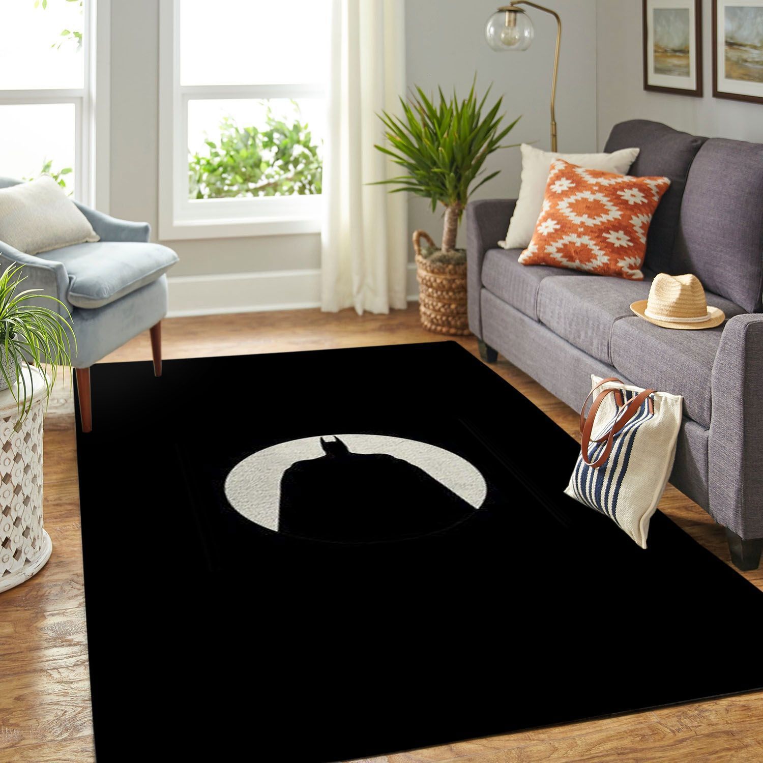Rugs in living room and bedroom batman Rectangle Rug