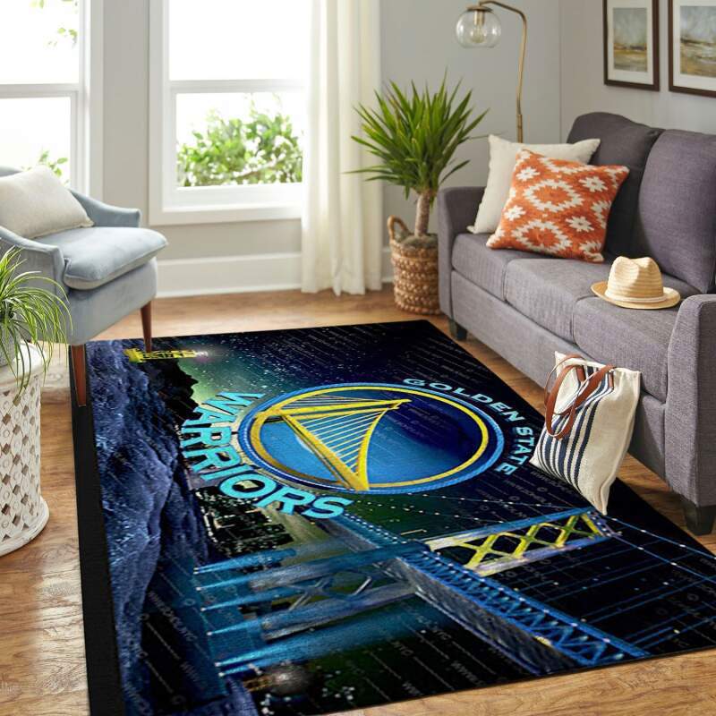 Rugs in living room and bedroom golden state warriors Rectangle Rug