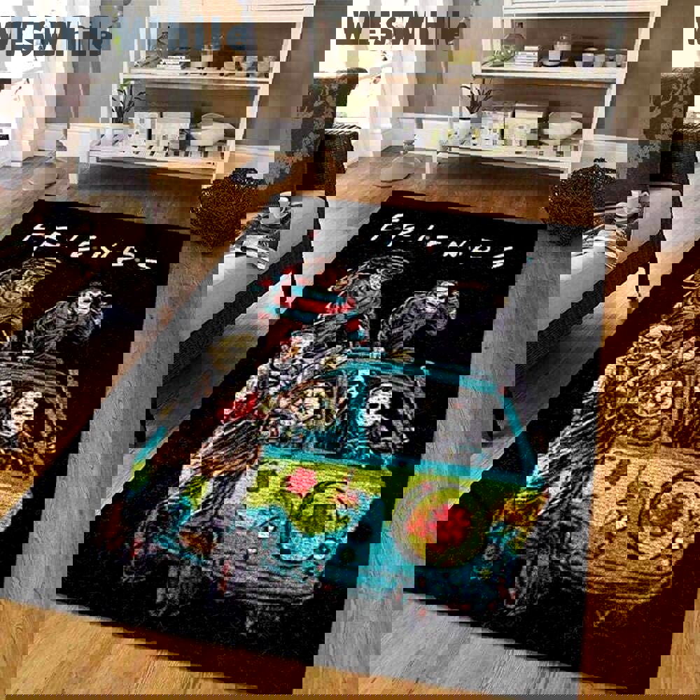 Rugs in living room and bedroom horror halloween area rug Rectangle Rug