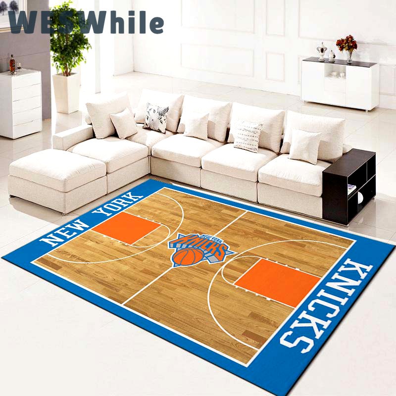 Rugs in living room and bedroom new york knicks basketball team nba court living room carpet kitchen area rugs Rectangle Rug
