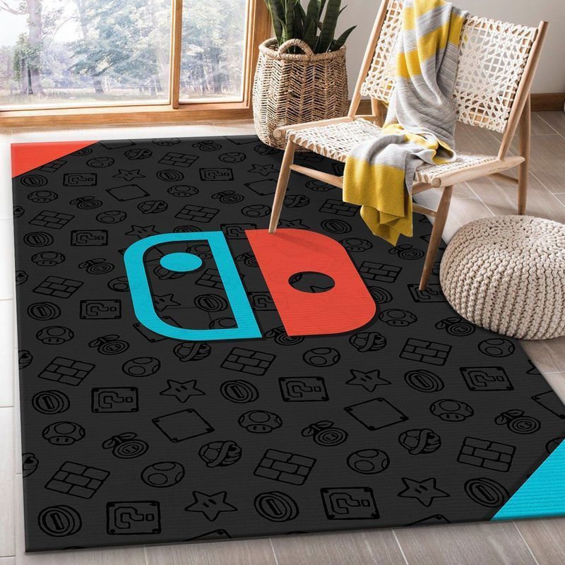 Rugs in living room and bedroom nintendo switch gaming area rug living room and bed room rug rug regtangle carpet floor decor home decor Rectangle Rug
