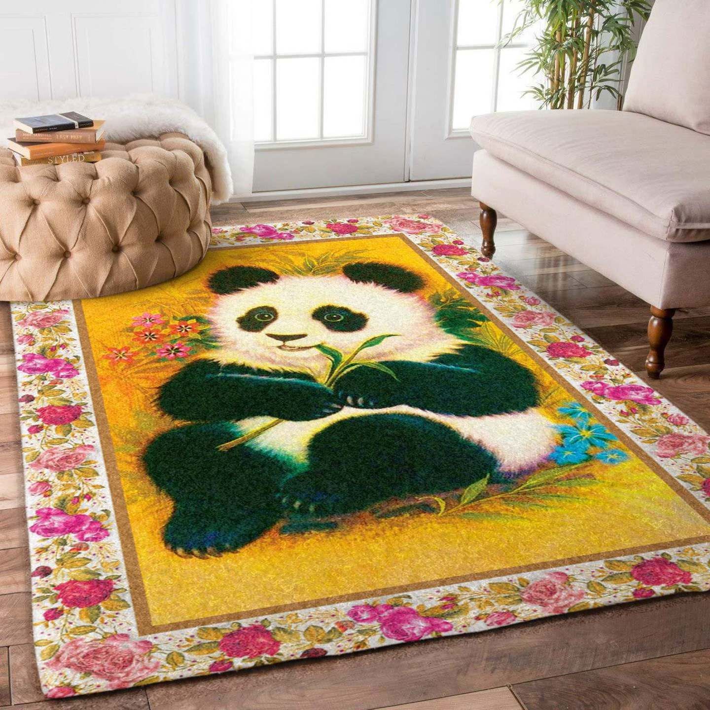 Rugs in living room and bedroom panda rug carpet Rectangle Rug