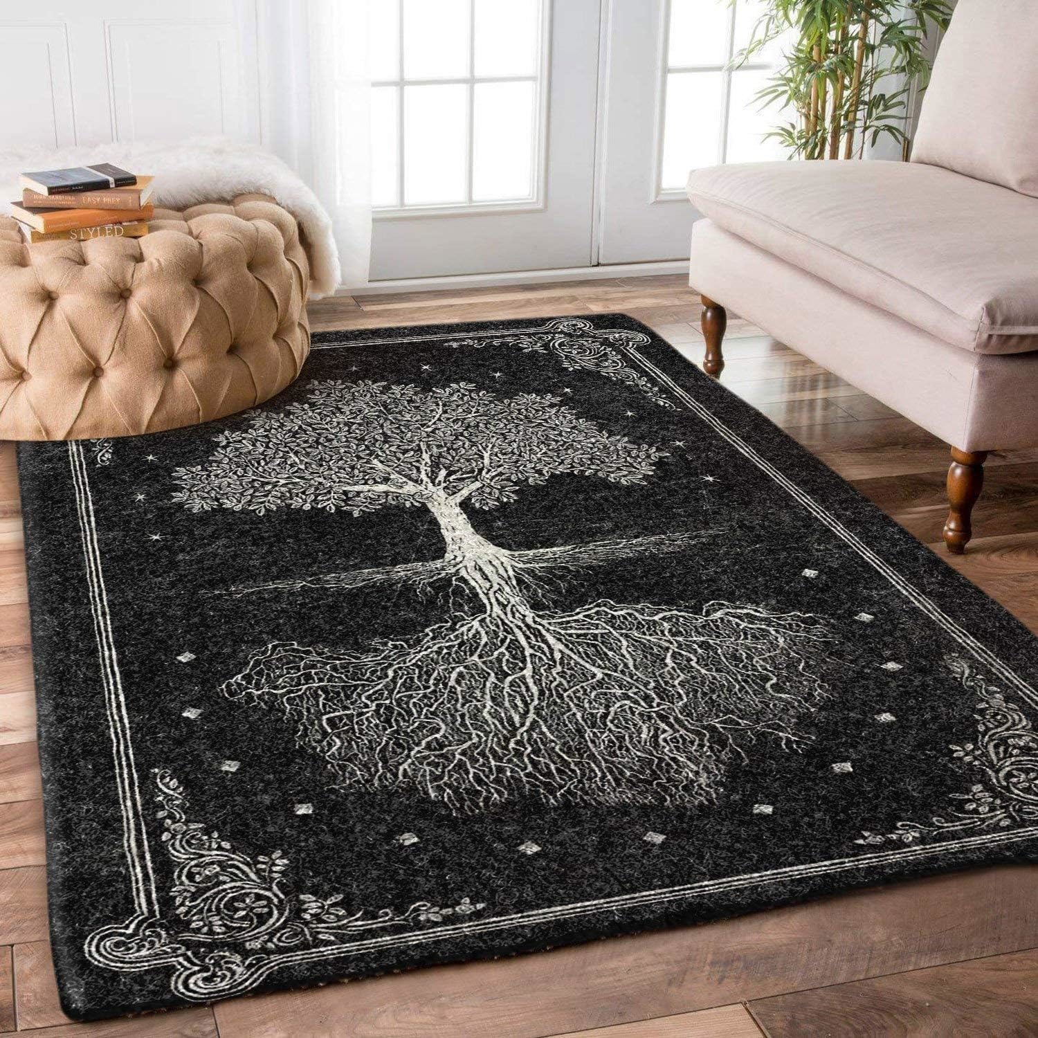 Rugs in living room and bedroom tree of life rug Rectangle Rug
