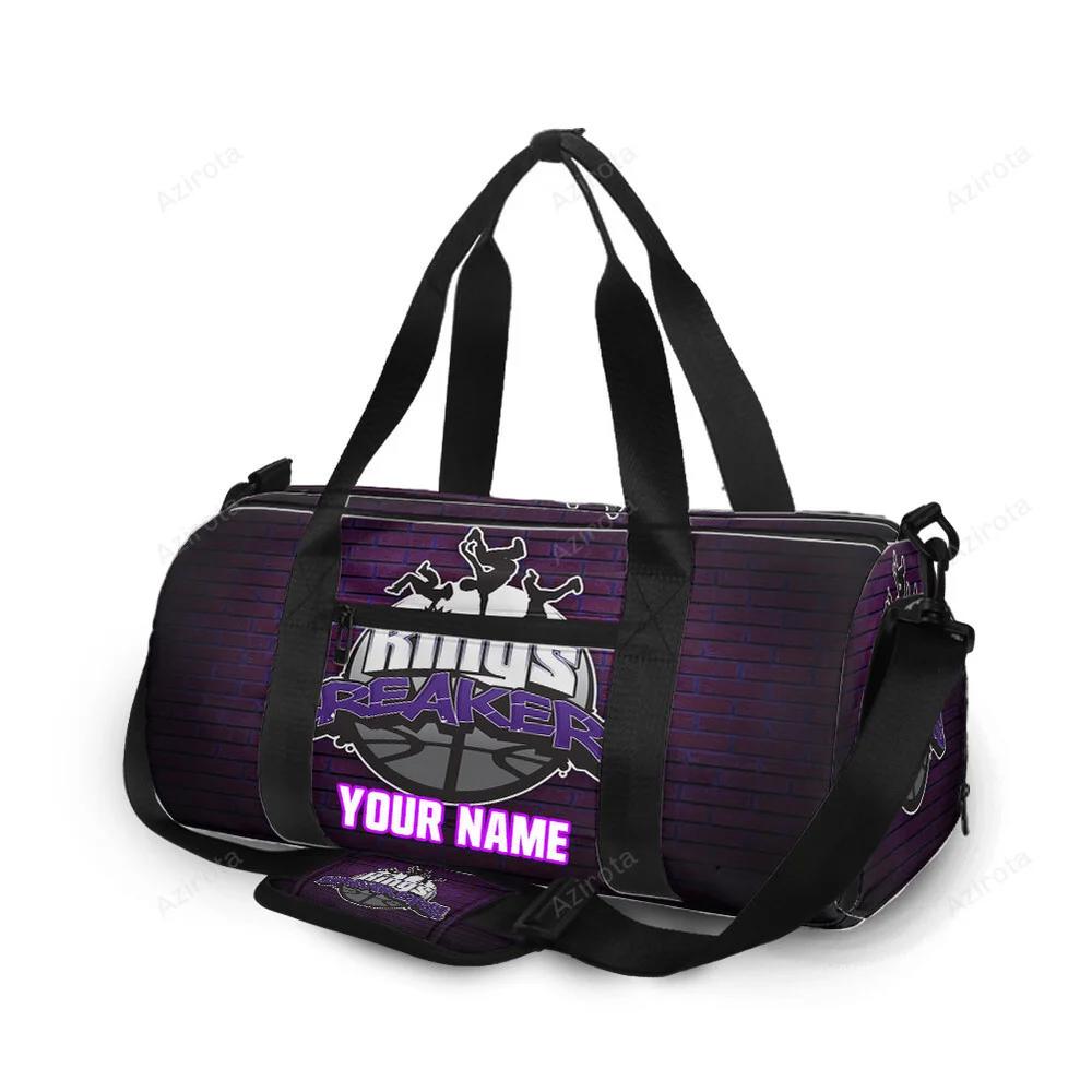 Sacramento kings breakers wall personalized name travel bag gym bag 2258 Travel Bag