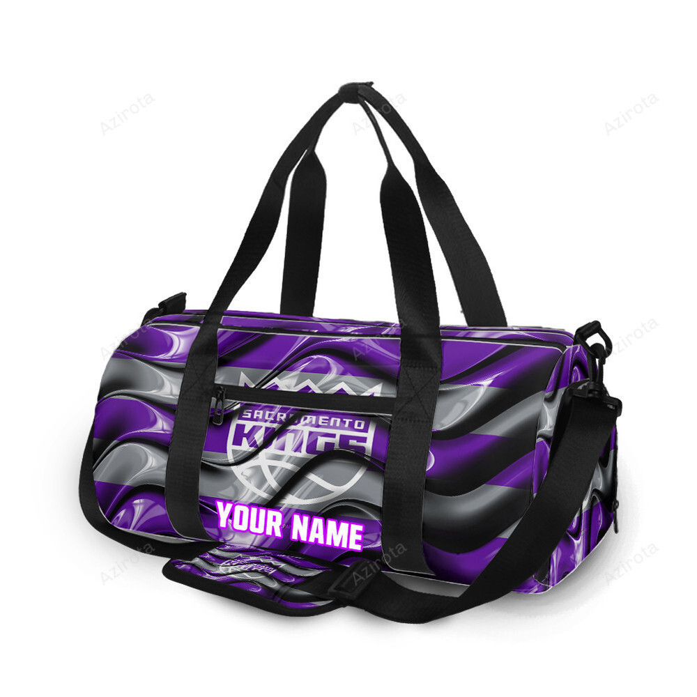Sacramento kings emblem texture15 personalized name travel bag gym bag 2335 Travel Bag
