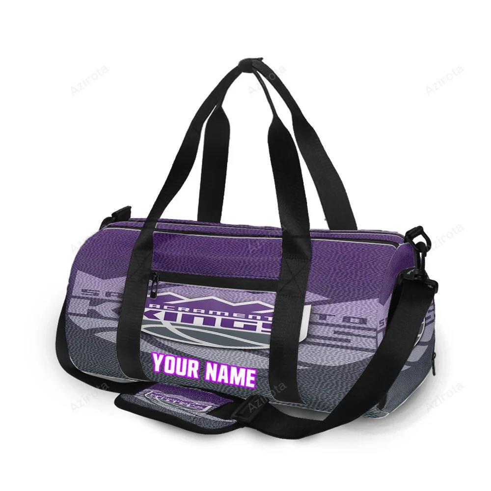 Sacramento kings emblem texture8 personalized name travel bag gym bag 2293 Travel Bag