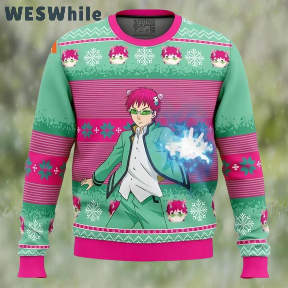 Saiki k the disastrous life of saiki k ugly christmas sweater Christmas Ugly Sweater