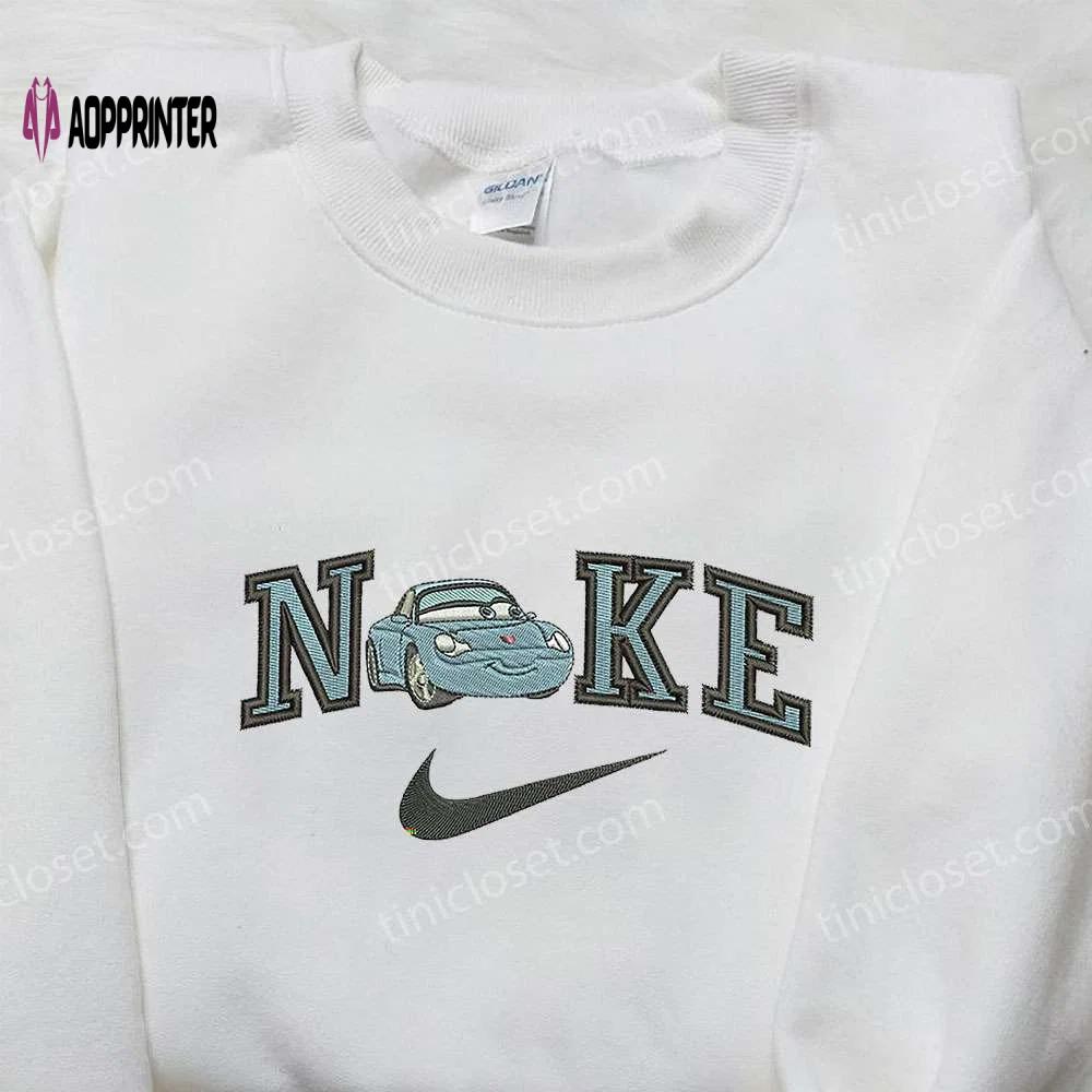 Sally carrera x nike embroidered sweatshirt: cars walt disney & nike inspired shirt Embroidered Shirt