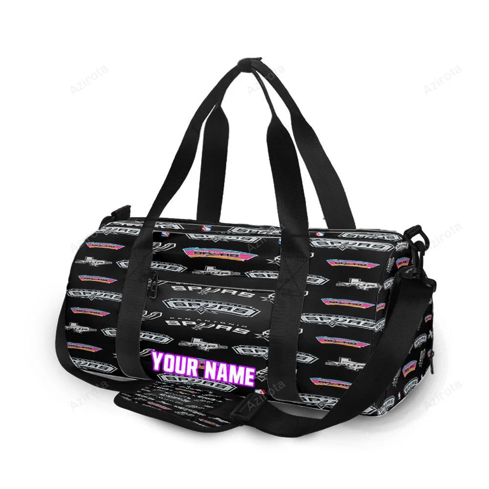 San antonio spurs 1 personalized name travel bag gym bag 2245 Travel Bag