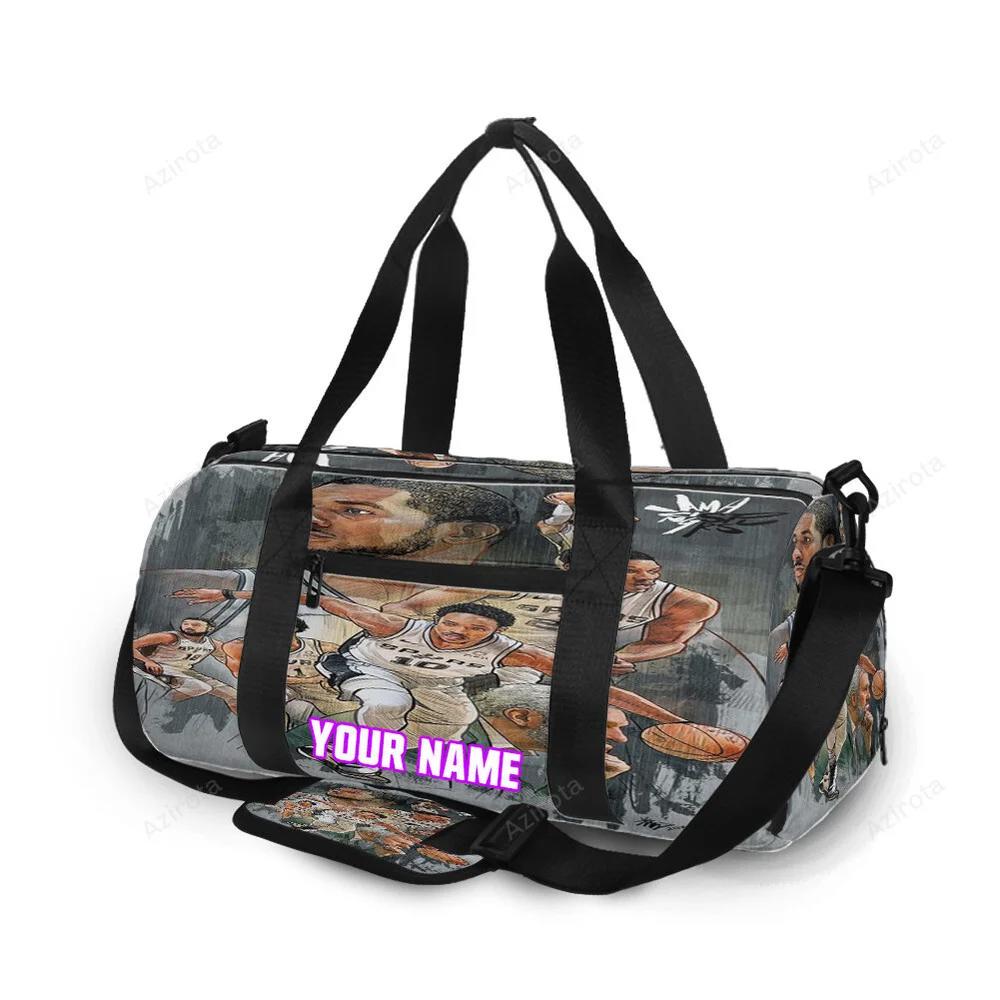 San antonio spurs all players7 personalized name travel bag gym bag 2318 Travel Bag