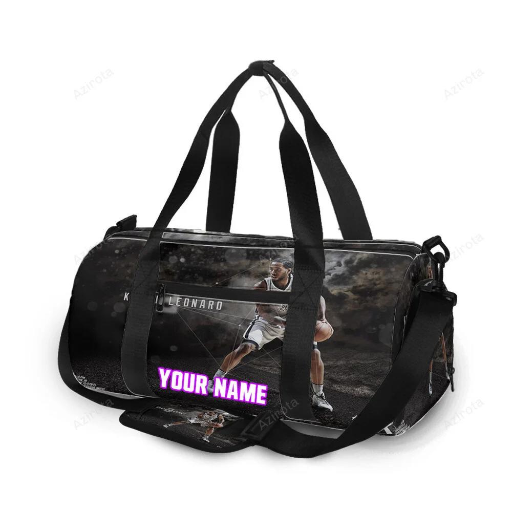San antonio spurs kawhi leonard6 personalized name travel bag gym bag 2333 Travel Bag